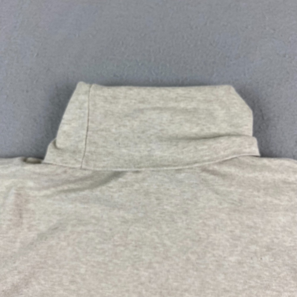 VTG Polo Ralph Lauren Shirt Mens L XL beige Turtleneck Long Sleeve Pony Cotton - Picture 9 of 15